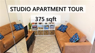 APARTMENT TOUR  375 sqft/ 35 sqm MINIMALIST STUDIO