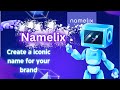 Namelix  choose your brand name perfectly