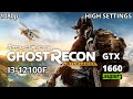 1660 Super &amp; i3 12100F | Tom Clancy´s Ghost Recon Wildlands - 1080p - High Settings Benchmark
