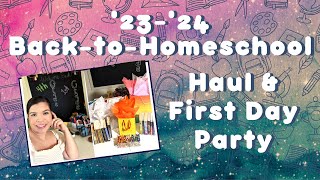 Back-to-Homeschool 2023-2024 // Supply Haul // 1st Day of Homeschool Vlog // Making Memories & Gifts