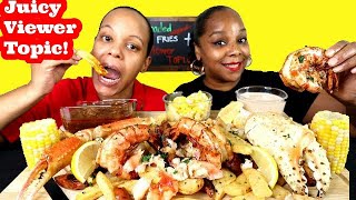 LIVING WITH MY EX and MY CURRENT GIRLFRIEND AT THE SAME TIME! | LOADED SEAFOOD BOIL FRIES MUKBANG!