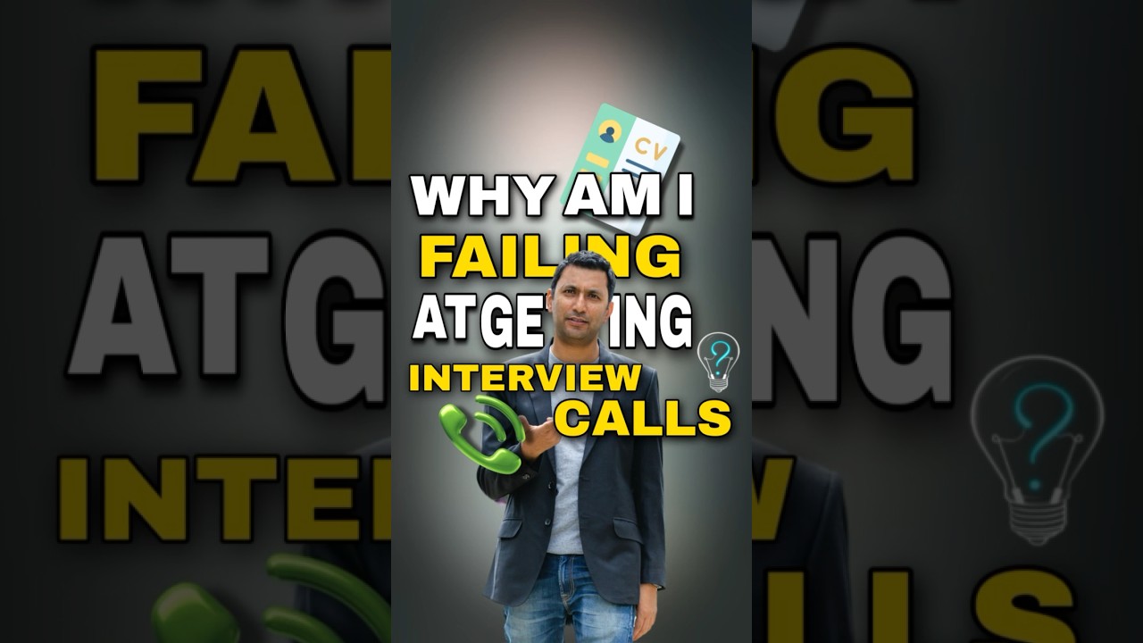 Why am I failing at getting interview calls 📞 #careercoach #jobhunting #europejobs #shorts