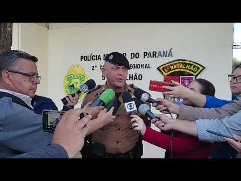 Coletiva de Imprensa PMPR sobre tragédia em Toledo