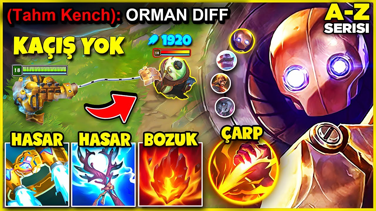 BLITZCRANK JUNGLE'I CİDDİYE ALMADILAR, SONUÇ NE OLDU? | A- Z JUNGLE #5