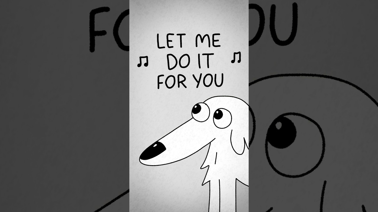 Borzoi meets Shrek - Let me do it for you dog meme cartoon animation