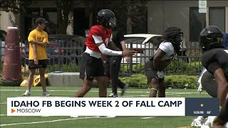 Idaho FB begins Week 2 of fall camp