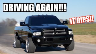 6 speed cummins is back & driving again! it rips!!