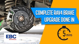 How To Replace 2019-2022 Toyota Rav4 Brakes Quick & Easy Brake Pad And Slotted Rotor Upgrade