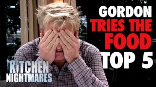 TOP 5 MEALS of 'Gordon Tries the Food' | Kitchen Nightmares