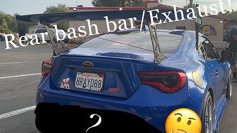 MY SUBARU BRZ GETS A NEW EXHAUST & REAR BASH BAR! (PA WIDEBODY KO NA NGA BA SI BRZ?)