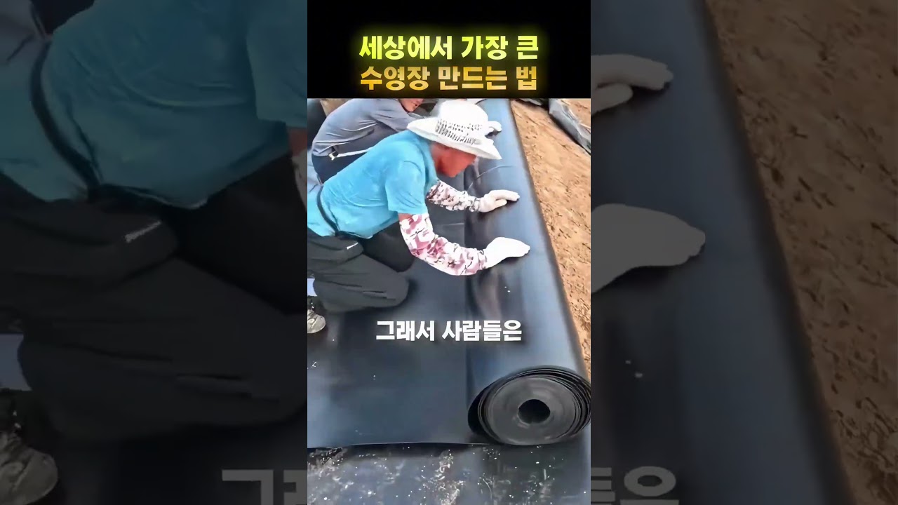 세계에서 가장 큰 수영장을 만든 방법 😳🏊