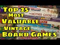 Top 25 Most Valuable Vintage Board Games In 2021