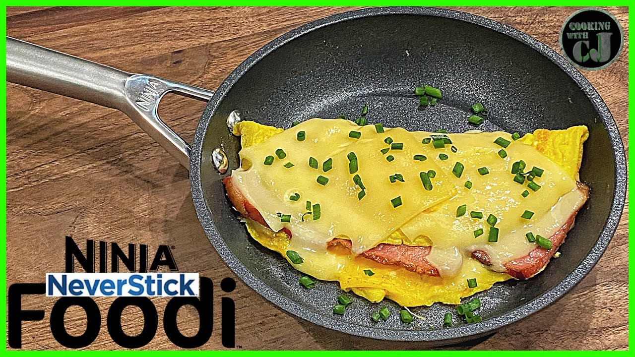 NINJA FOODI NEVERSTICK HAM AND CHEESE OMELETTE!