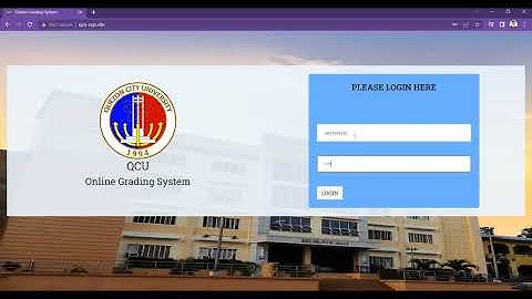ONLINDE GRADING SYSTEM with ATTENDANCE MONITORING FOR QCU BSIT STUDENT VIDEO DEMO
