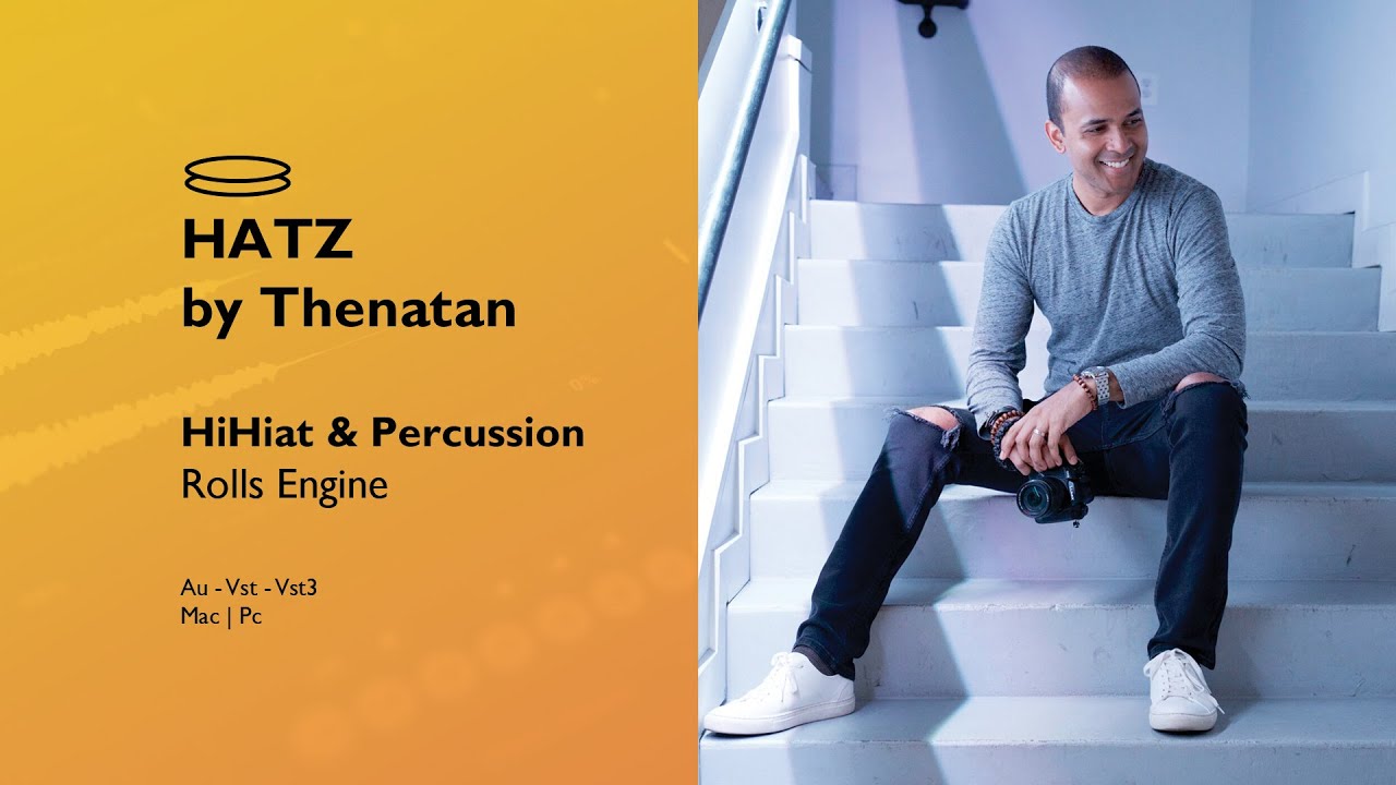 Thenatan Hatz - Hihat Rolls Au / VST ( EDM / Trap Hihat & Snare Rolls Engine )