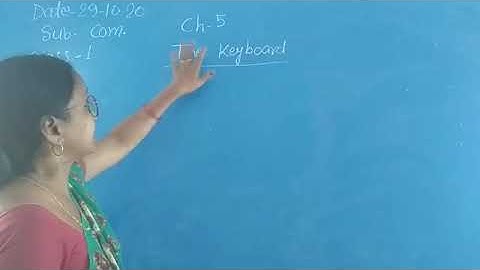 Computer class 1 chapter 5 ( The Keyboard) part 2 by Gauri Kumari