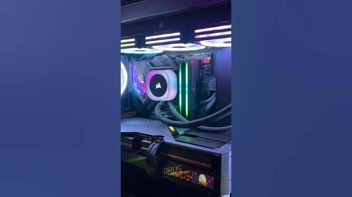 New build with new DOMINATOR TITANIUM RGB 32GB 6400 ddr5 #corsair #gaming #pc #cpucooler