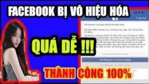 Hướng dẫn lấy lại nick facebook bị vô hiệu hóa