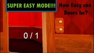 Doors SUPER EASY MODE!!! | Full Walkthrough w/ Mods