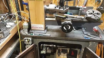 1920s Lorch metal lathe with modern DC motor