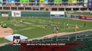 Lansing Lugnuts transforms baseball field into mini golf course