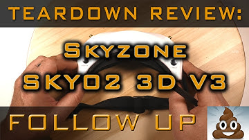 Skyzone SKY02 3D V3 White FPV Goggles