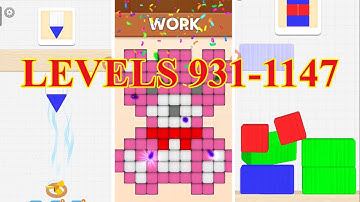 Color Block Builder Gameplay | Walktrough Levels 931-1147 | ASMR GAME