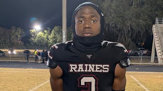 Raines Vikings DB Shareef Jackson post game interview after win over Booker  Net Worth