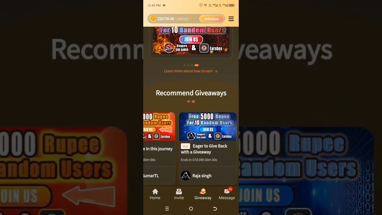 🌟 Earnbox Giveaway Buzz!🎉 New Giveaways Galore!