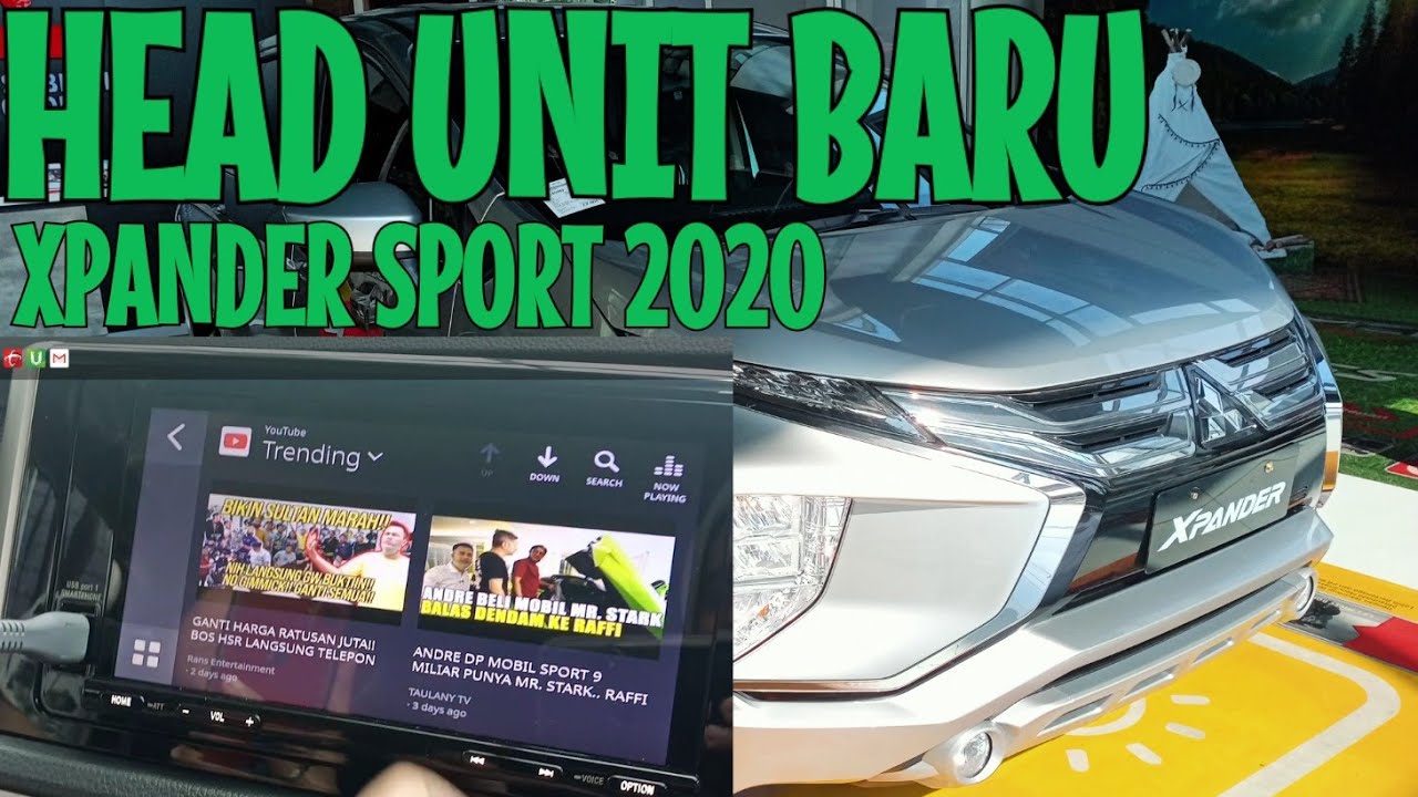 REVIEW head unit Mitsubishi Xpander Sport Facelift 2020, cara buka youtube dan google maps