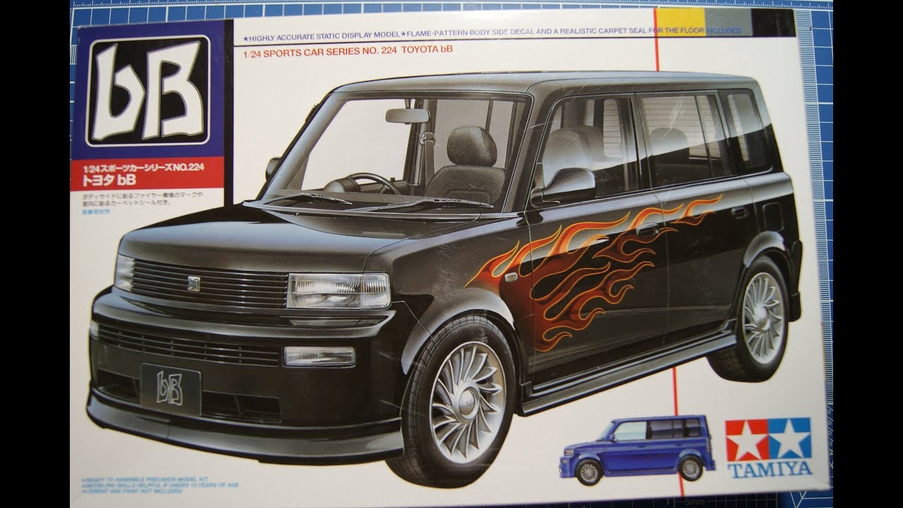 Unboxing Toyota Bb Tamiya scale 1/24 YouTube