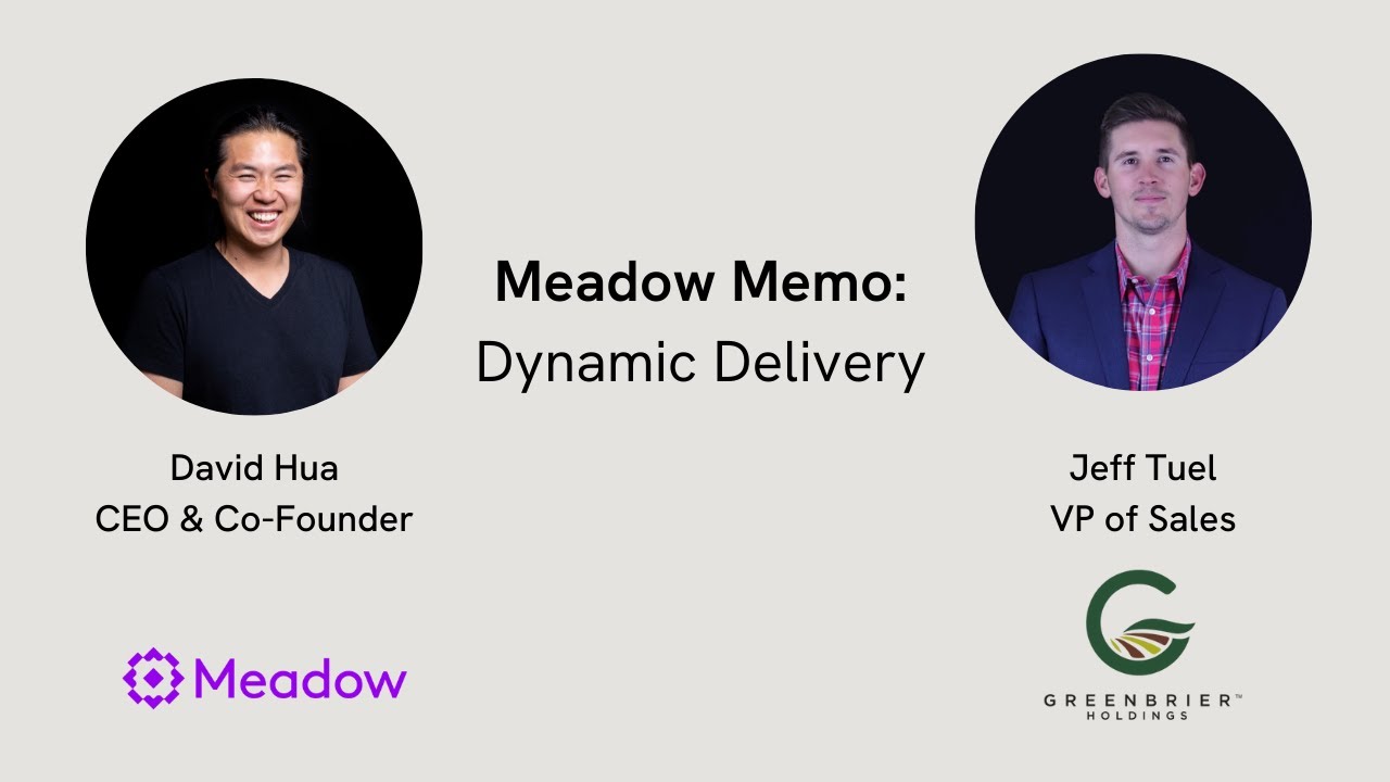 Meadow Memo: Dynamic Delivery