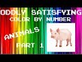 Oddly Satisfying Color By Number | Animals-Part 1