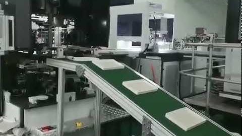 RB185 Rigid box making machine with new white color producing rigid gift boxes
