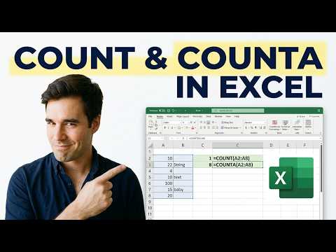 Using Count and CountA in Excel   Excel Tutorial final