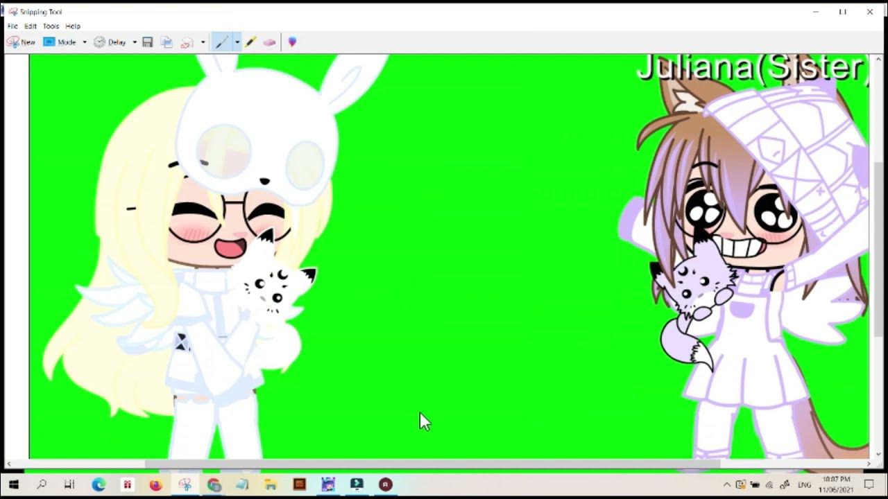 How to use a green screen in gacha club in flimora 9 YouTube