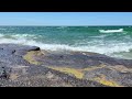 Waves meditation at sandbanks provincial park