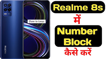 How to block any number in Realme 8S 5G || how to add any number in blacklist on Realme 8S 5G ||