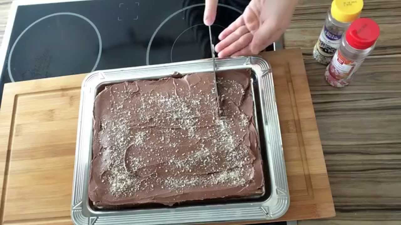 Keks Kuchen mit Schoko Nutella Füllung / Kalter Hund mal anders ...