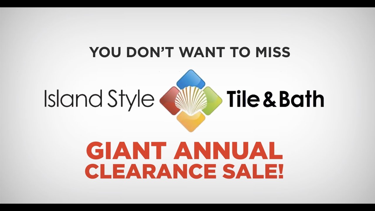 Island Style Tile & Bath Grenada Clearance Sale - YouTube