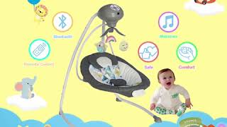 MASTELA Premium Swing - Rainbow – Star – Grey – 6582