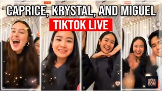 CAPRICE, KRYSTAL, AND MIGUEL UNCUT TIKTOK LIVE, MAY PASABOG! 
