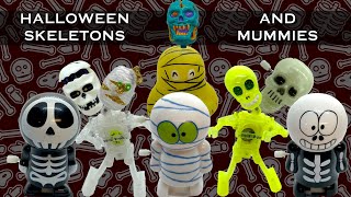 The Halloween Mummies & Skeleton Windup Toy Collection