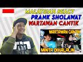PRANK SHOLAWAT WARTAWAN CANTIK ! Malah Ditantang Nikah (Malaysia Reaction)