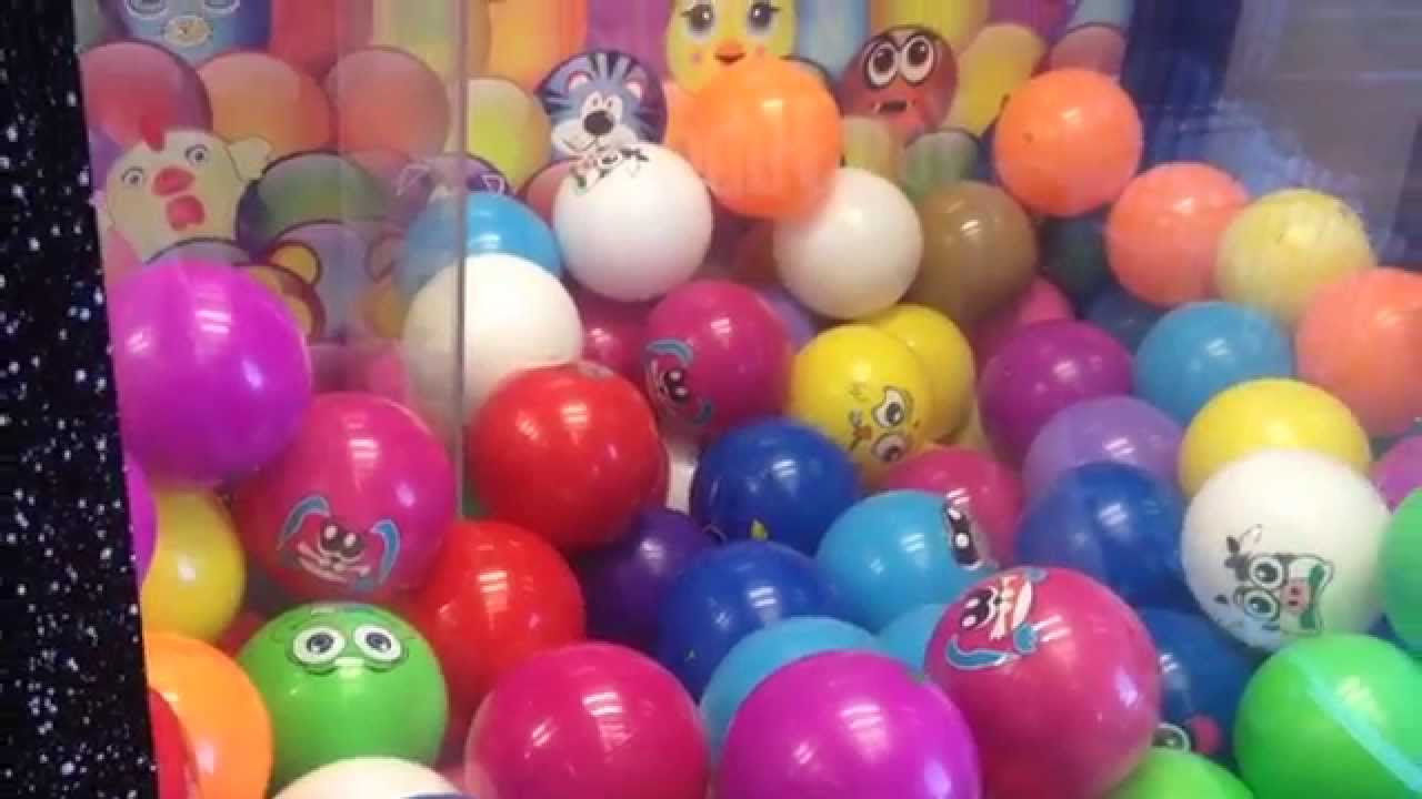Red Ball Claw Machine Win! YouTube
