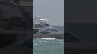 ROLLING MEGA YACHT OUT THE INLET  | ROUGH INLETS | Boats at Jupiter