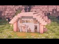 [Minecraft] How to Build a Cherry Blossom Copper Golem Item Sorter Storage / Tutorial