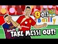 Take messi out by chris smalling man utd vs barcelona champions league parody goal highlights