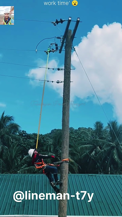 lineman work time 😮 #shortsfeed #shortvideo #viralvideo #trendingshorts #shorts
