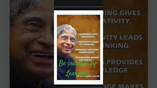 learning make great apj abdul kalamm #learning #creative #apjabdulkalamquotes